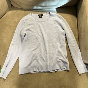LORD AND TAYLOR BABY BLUE CASHMERE SWEATER